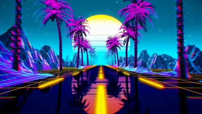 Wallpaper Vaporwave 80s Aesthetic Retro 1980s 1990s Synthwave  Background  Download Free Image