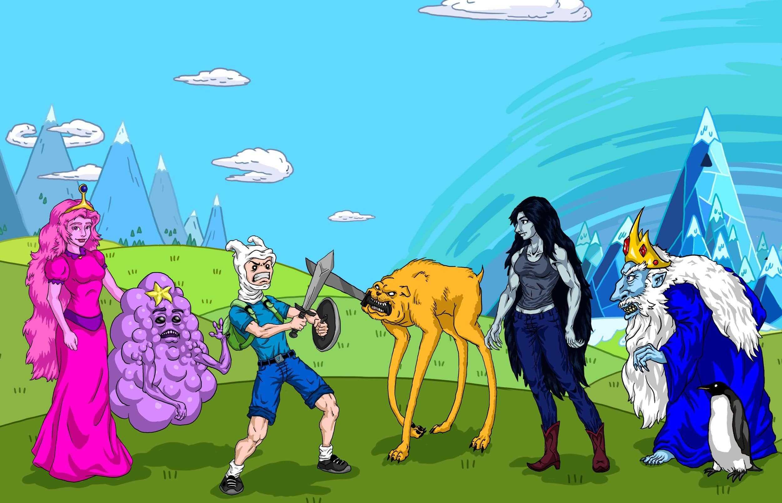 adventure time background