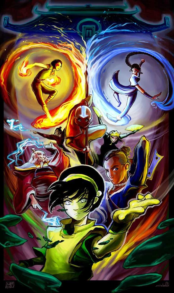 Wallpaper Aang, Avatar The Last Airbender, Katara, Zuko, Sokka, Background  - Download Free Image