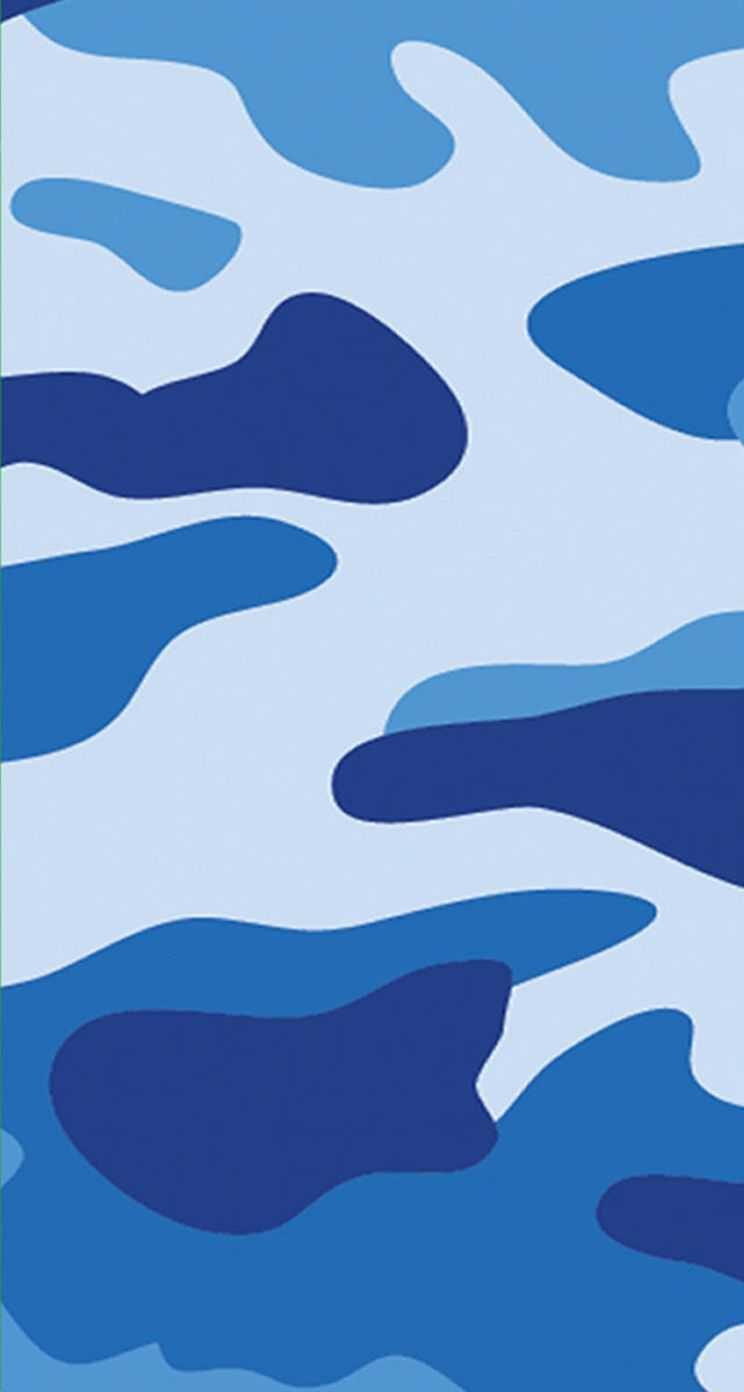 Download Supreme Blue Camo Wallpaper Wallpaper