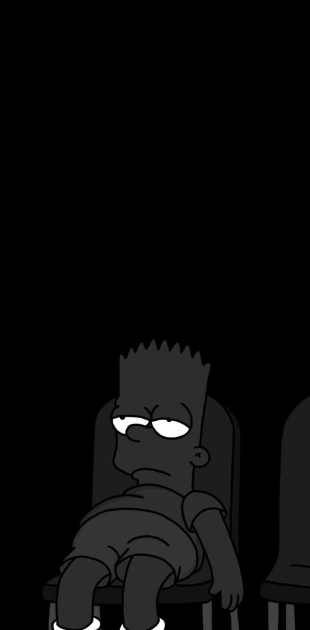 Download Bart Simpson Black Swag Wallpaper