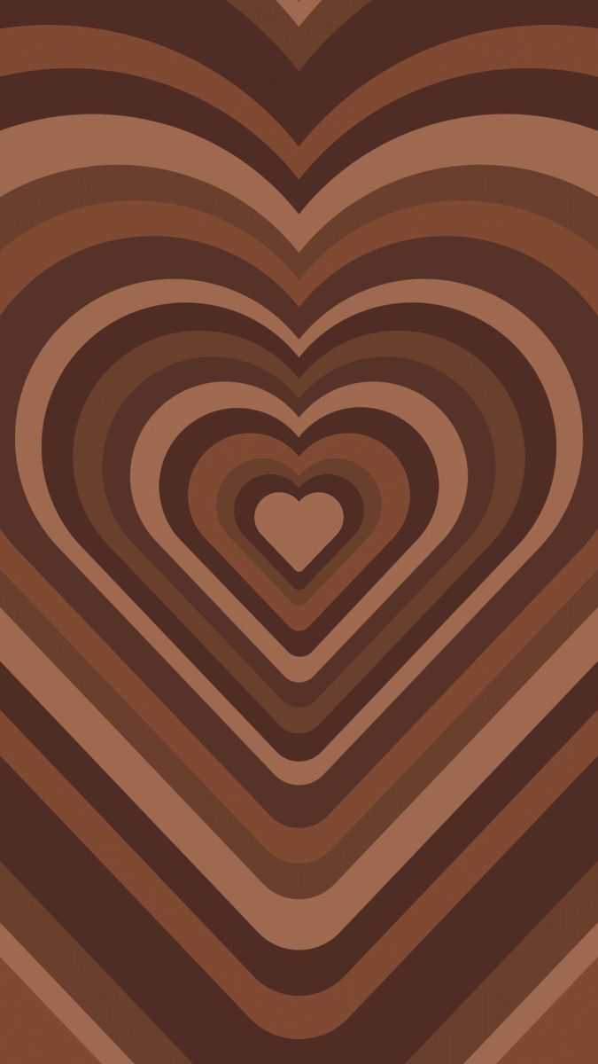 Brown Hearts Fabric Wallpaper and Home Decor  Spoonflower