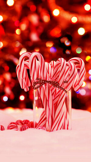 Christmas Candy Cane Wallpaper - NawPic