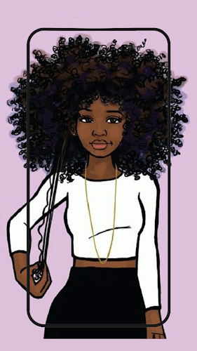 Curly Sue black girl cartoon curly hair cute fashion girl mixed  pink HD wallpaper  Peakpx