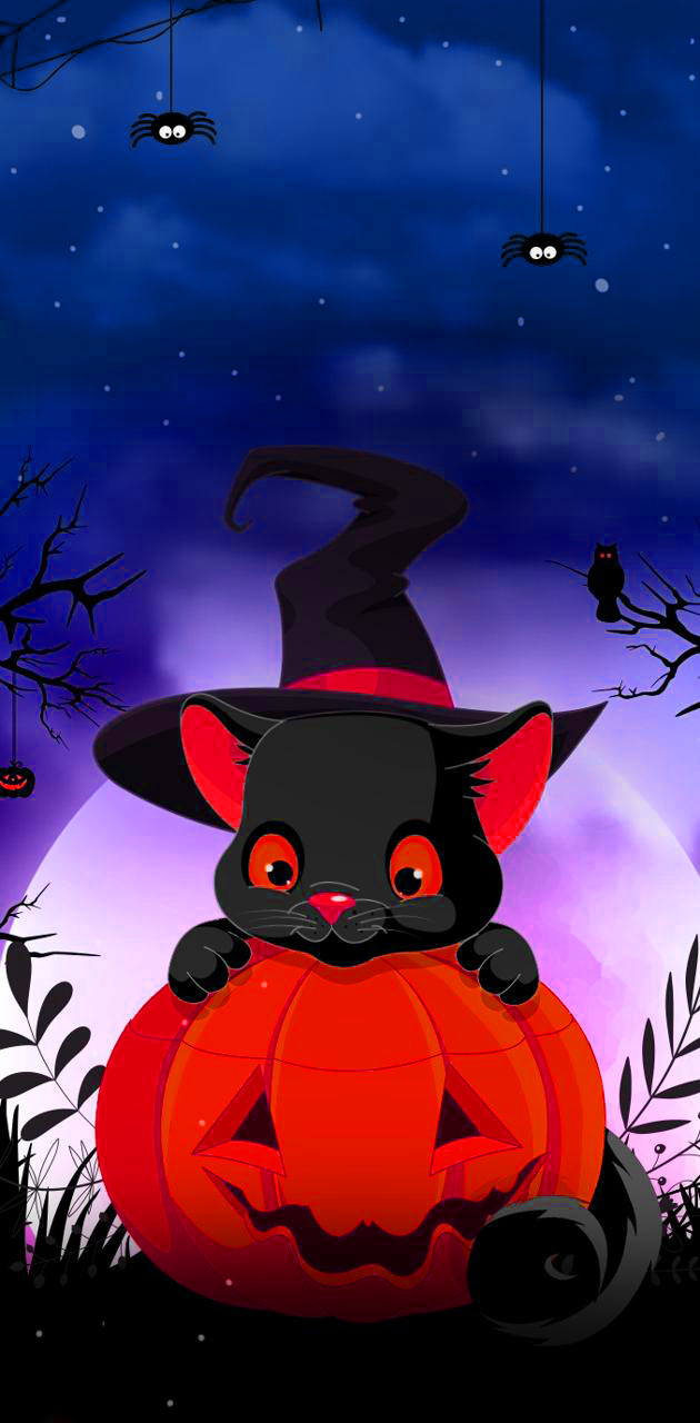 Halloween Cat Wallpaper