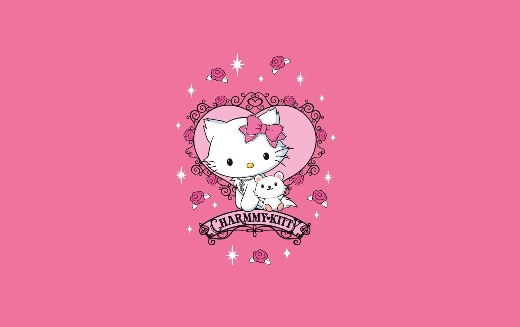 Download Black Hello Kitty And Sanrio Characters Wallpaper  Wallpaperscom