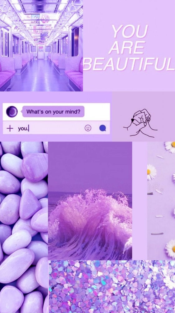 Collection Of Purple Items Is Displayed Background Aesthetic Light Purple  Picture Background Image And Wallpaper for Free Download