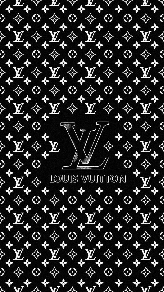 Download Louis Vuitton Logo On A Black And White Background