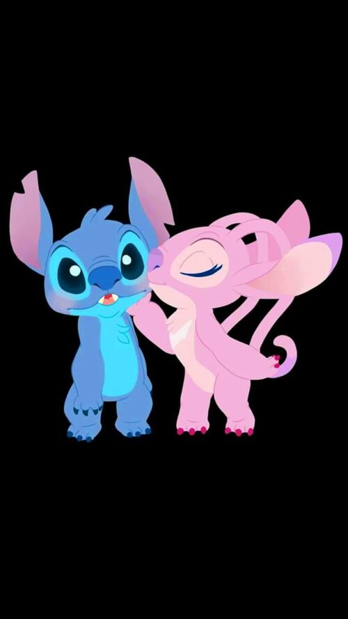 Stitch And Angel Wallpaper