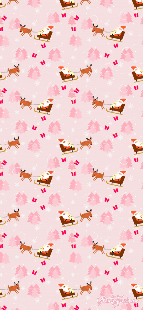 Pink Christmas Wallpaper