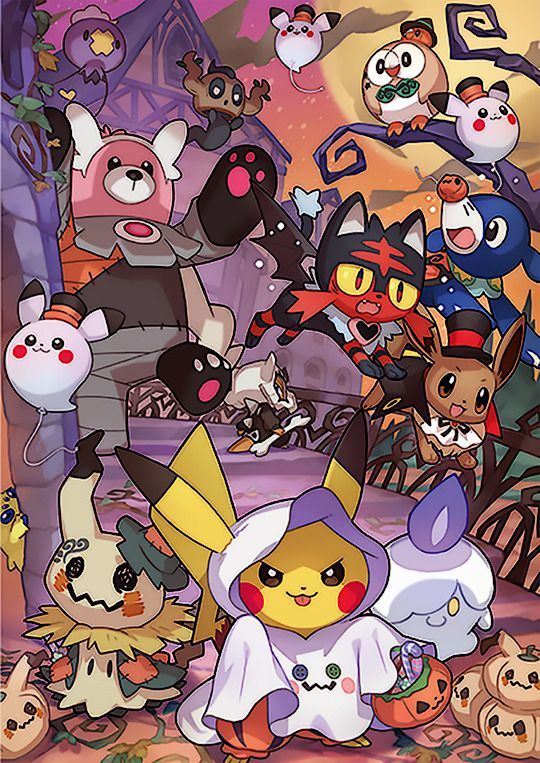 Pokemon Halloween Wallpaper  Halloween Pokemon Drawings  Free Transparent  PNG Download  PNGkey