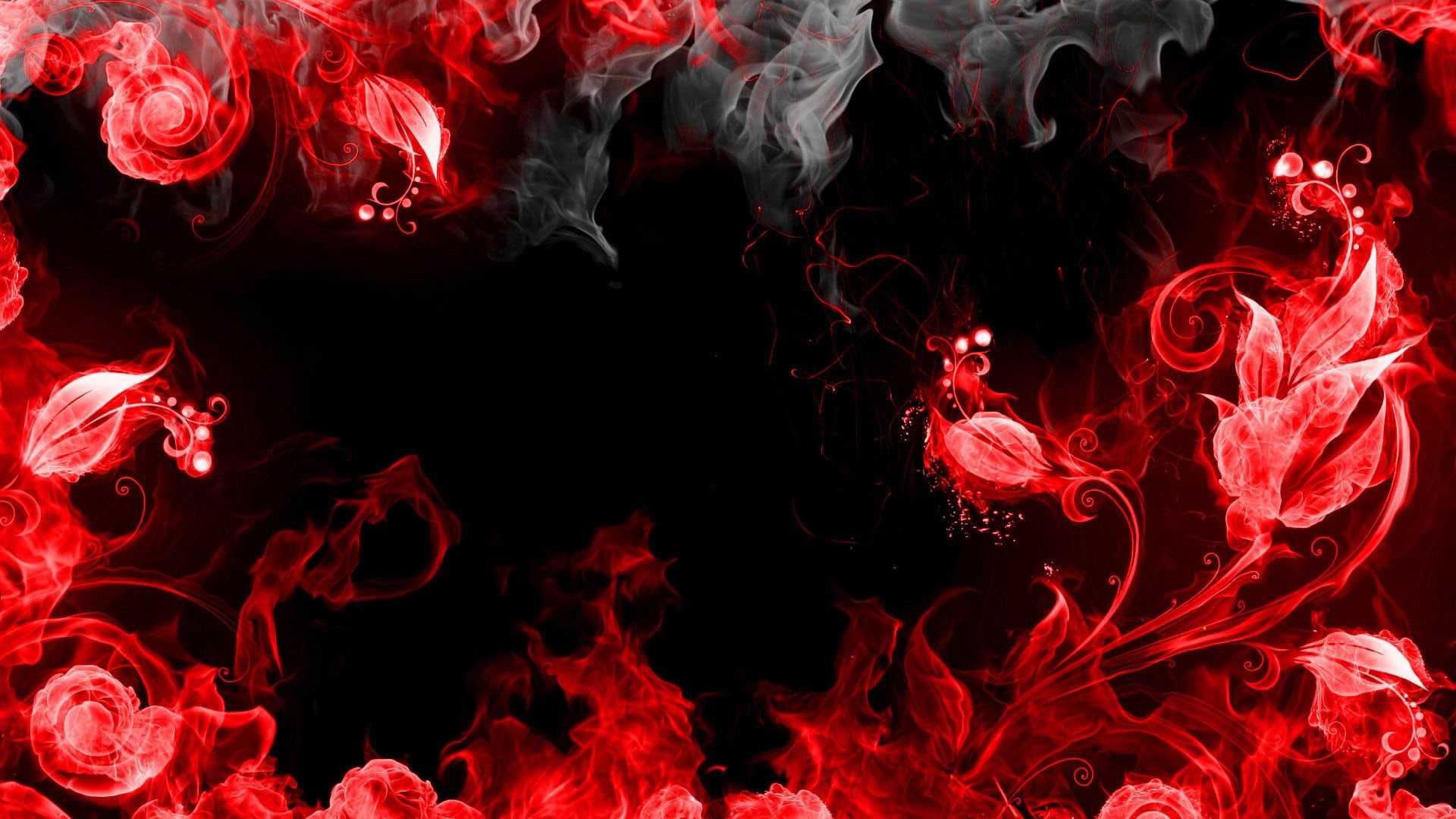 Black And Red Abstract Wallpaper 08  1920x1200
