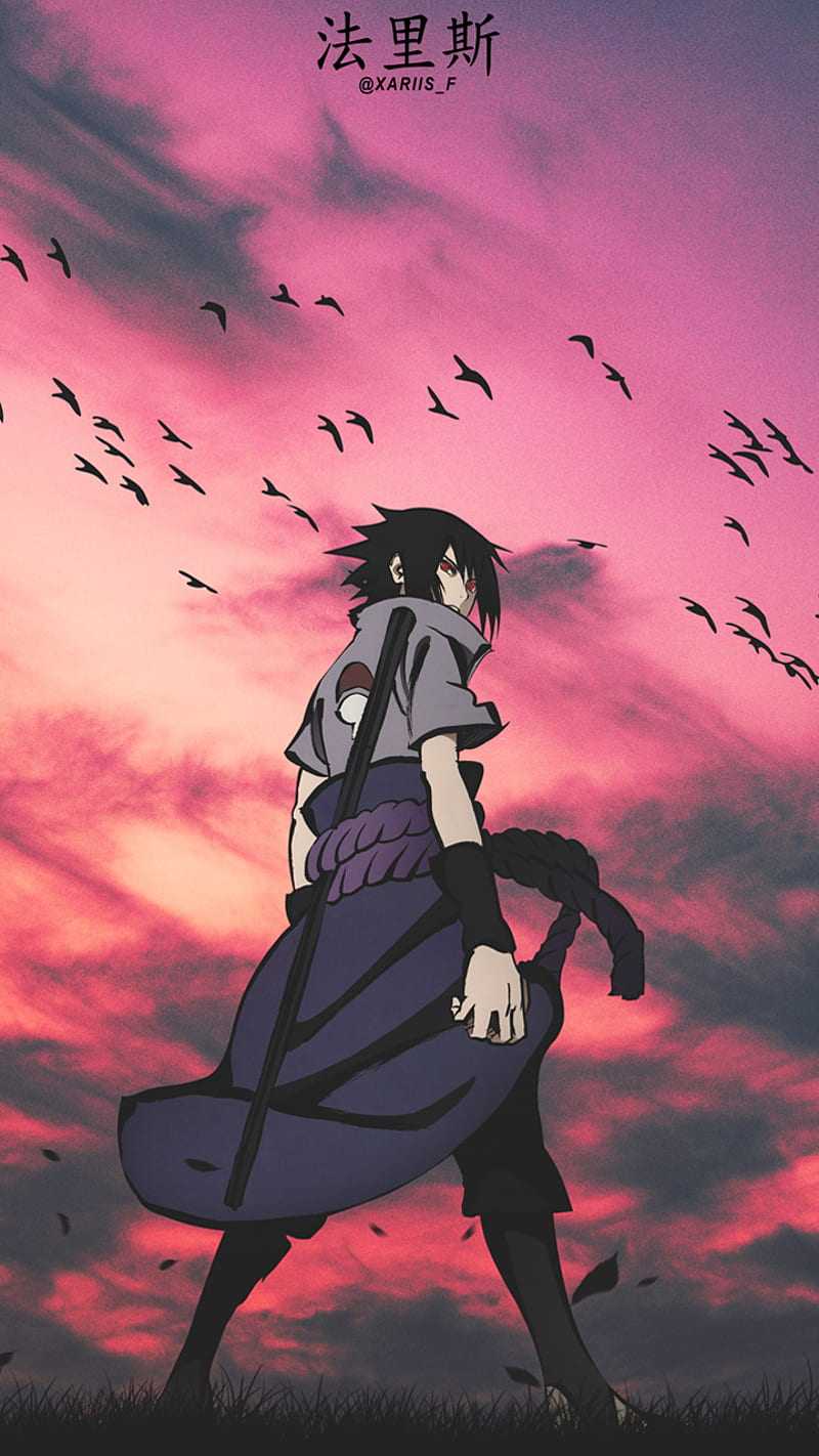 HD wallpaper: anime, Naruto Shippuuden, Uchiha Sasuke, art and craft,  purple | Wallpaper Flare