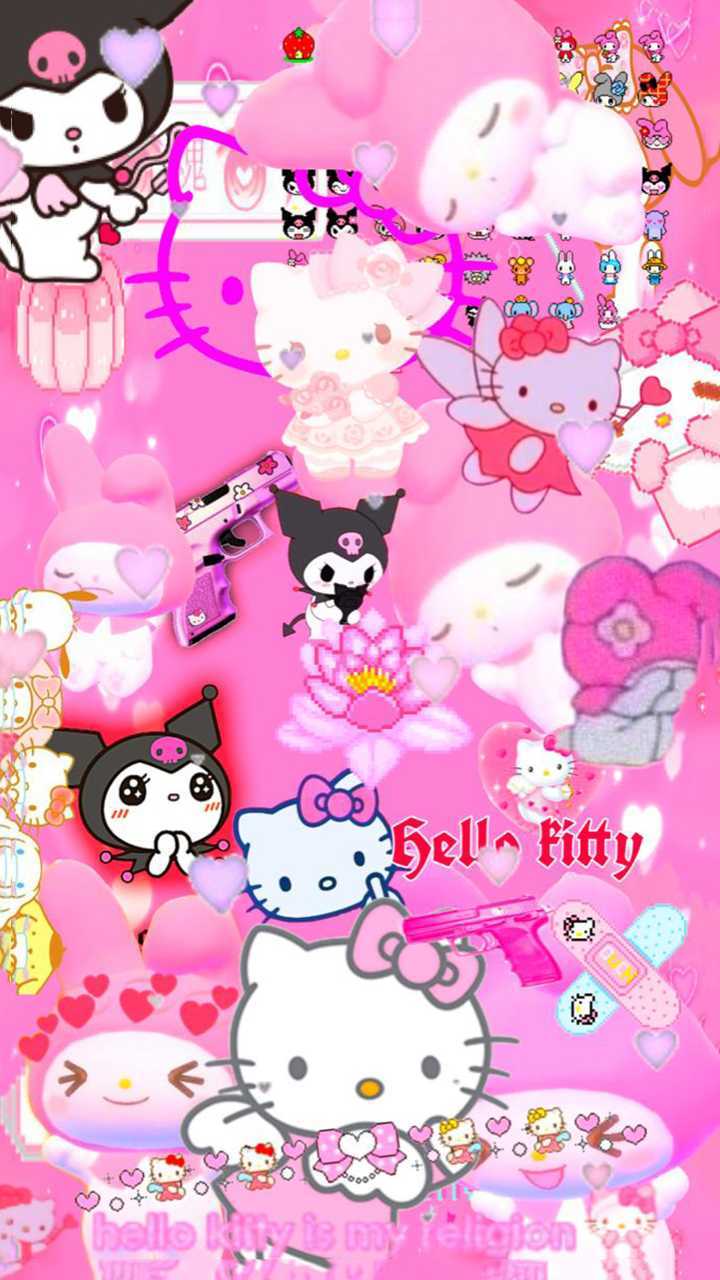 pink hello kitty louis vuitton wallpaper